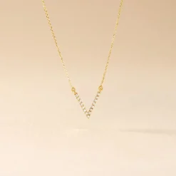 Histoire d'Or Collier Celene Or Jaune Oxyde De Zirconium