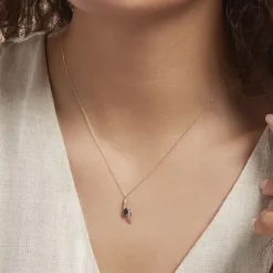 Histoire d'Or Collier Celestine Or Jaune Saphir Et Diamant