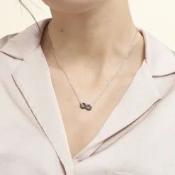 Collier Celinia Argent Blanc Céramique Et Oxyde De Zirconium-Histoire d'Or Best