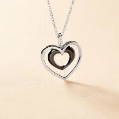 Histoire d'Or Collier Ceramik Design Argent Blanc Céramique Et Oxyde De Zirconium