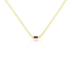 Collier Chain Or Jaune Améthyste-Histoire d'Or Outlet