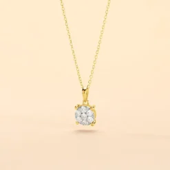 Collier Charlene Or Jaune Diamant Synthetique-Histoire d'Or Best