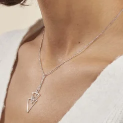 Histoire d'Or Collier Chayann Argent Blanc