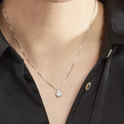 Histoire d'Or Collier Cherice Argent Blanc Oxyde De Zirconium