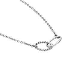 Histoire d'Or Collier Cherise Argent Blanc