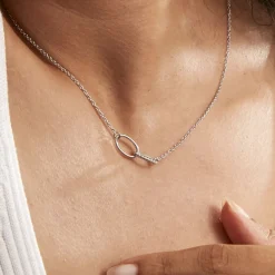 Histoire d'Or Collier Cherise Argent Blanc