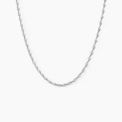 Histoire d'Or Collier Ciana Torsade Diamante Argent Blanc