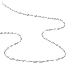 Histoire d'Or Collier Ciana Torsade Diamante Argent Blanc
