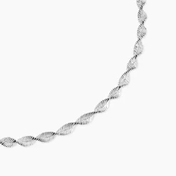 Collier Ciana Torsade Diamante Argent Blanc-Histoire d'Or Hot