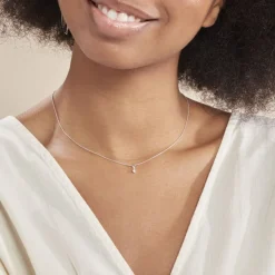 Collier Cicelie Or Blanc Diamant-Histoire d'Or Discount