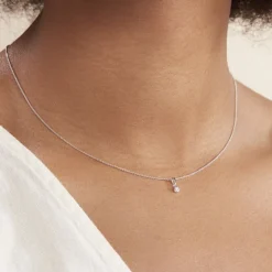 Collier Cicelie Or Blanc Diamant-Histoire d'Or Discount