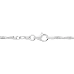 Histoire d'Or Collier Ciel Argent Blanc