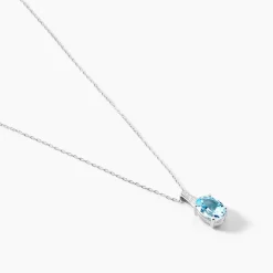 Collier Cindy Or Blanc Topaze Oxyde De Zirconium-Histoire d'Or Hot