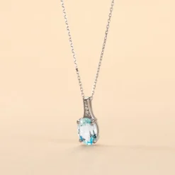 Collier Cindy Or Blanc Topaze Oxyde De Zirconium-Histoire d'Or Hot