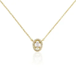 Collier Classical Plaqué Or Jaune Oxyde De Zirconium-Histoire d'Or Clearance