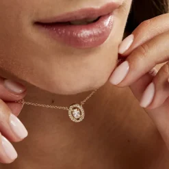 Collier Classical Plaqué Or Jaune Oxyde De Zirconium-Histoire d'Or Clearance