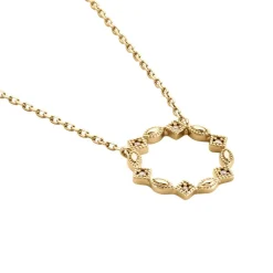 Histoire d'Or Collier éclat Perlé Plaqué Or Oxyde De Zirconium