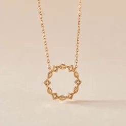 Histoire d'Or Collier éclat Perlé Plaqué Or Oxyde De Zirconium