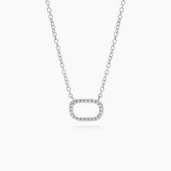 Collier Clem Argent Blanc-Histoire d'Or Online