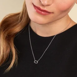 Collier Clem Argent Blanc-Histoire d'Or Online