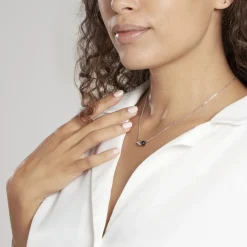 Histoire d'Or Collier Cleya Argent Blanc Céramique