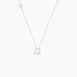 Collier Coeur Ktl Or Blanc Diamant-Histoire d'Or