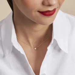 Collier Collection Aphrodite Or Jaune Diamant Synthetique-Histoire d'Or Best