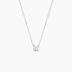 Histoire d'Or Collier Collection Aphrodite Or Blanc Diamant Synthetique