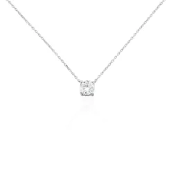 Collier Collection Aphrodite Or Blanc Diamant Synthetique-Histoire d'Or Sale