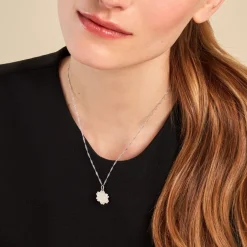 Histoire d'Or Collier Collette Argent Blanc