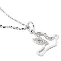 Collier Colombe Argent Blanc Oxyde De Zirconium-Histoire d'Or Clearance