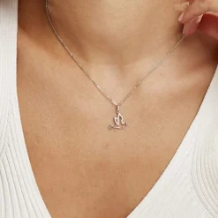 Collier Colombe Argent Blanc Oxyde De Zirconium-Histoire d'Or Clearance