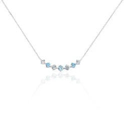 Collier Corabella Or Blanc Topaze-Histoire d'Or Discount