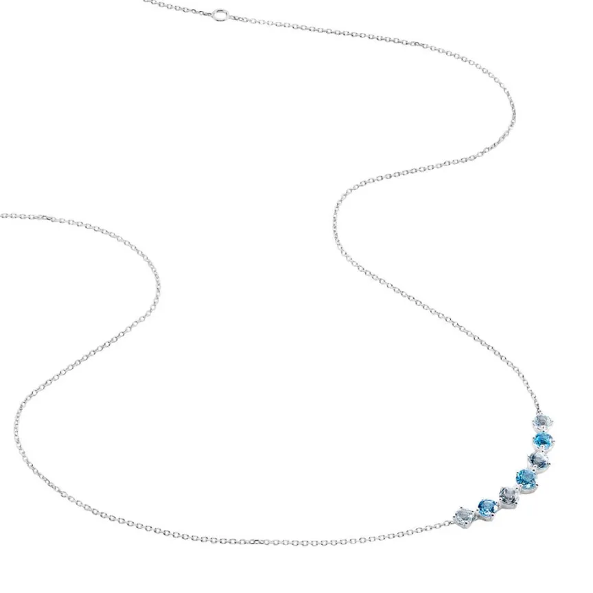 Collier Corabella Or Blanc Topaze-Histoire d'Or Discount