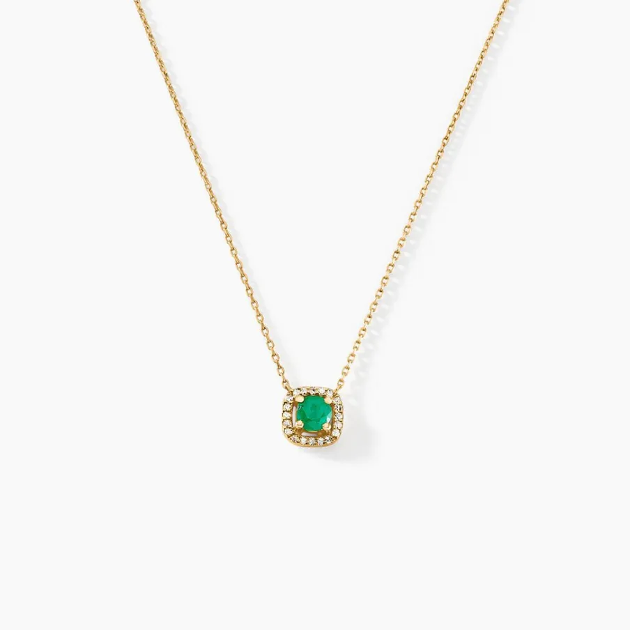 Histoire d'Or Collier Cosimo Or Jaune Emeraude Diamant