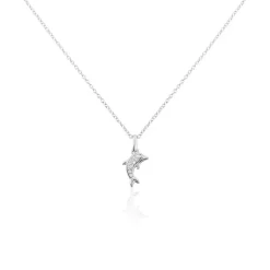 Collier Court Argent Blanc Giullia Motif Oxyde De Zirconium-Histoire d'Or Best