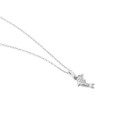 Collier Court Argent Blanc Giullia Motif Oxyde De Zirconium-Histoire d'Or Best