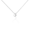 Collier Court Argent Blanc Sylvan Oxyde De Zirconium-Histoire d'Or Hot