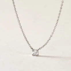 Collier Court Argent Blanc Lylwenn Oxyde De Zirconium-Histoire d'Or Sale