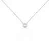 Collier Court Argent Blanc Laureano Oxyde De Zirconium-Histoire d'Or Clearance