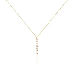 Collier Céphée Plaqué Or Doré Oxyde De Zirconium-Histoire d'Or Sale