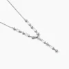 Collier Cravate Argent Blanc Shiny Nights Oxyde De Zirconium-Histoire d'Or Sale