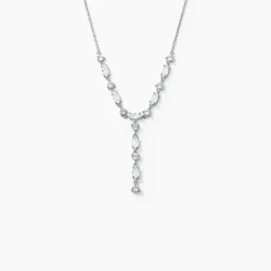 Collier Cravate Argent Blanc Shiny Nights Oxyde De Zirconium-Histoire d'Or Sale