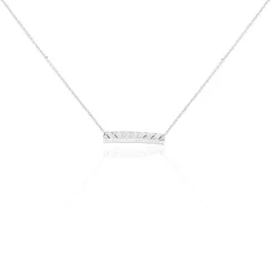 Histoire d'Or Collier Cyprine Or Blanc Diamant
