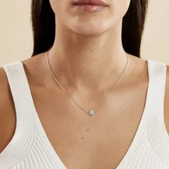 Collier Cyriac Argent Blanc Oxyde De Zirconium-Histoire d'Or Hot