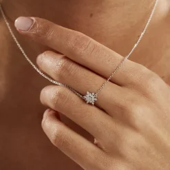 Collier Cyriac Argent Blanc Oxyde De Zirconium-Histoire d'Or Hot