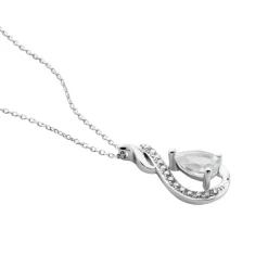 Collier Dai Or Blanc Topaze Oxyde-Histoire d'Or Online