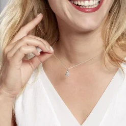 Collier Dai Or Blanc Topaze Oxyde-Histoire d'Or Online