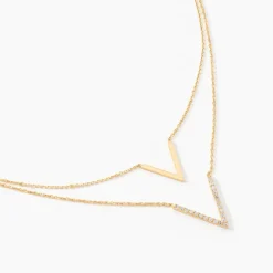 Histoire d'Or Collier Daina Or Jaune Oxyde De Zirconium