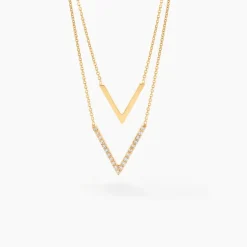 Histoire d'Or Collier Daina Or Jaune Oxyde De Zirconium